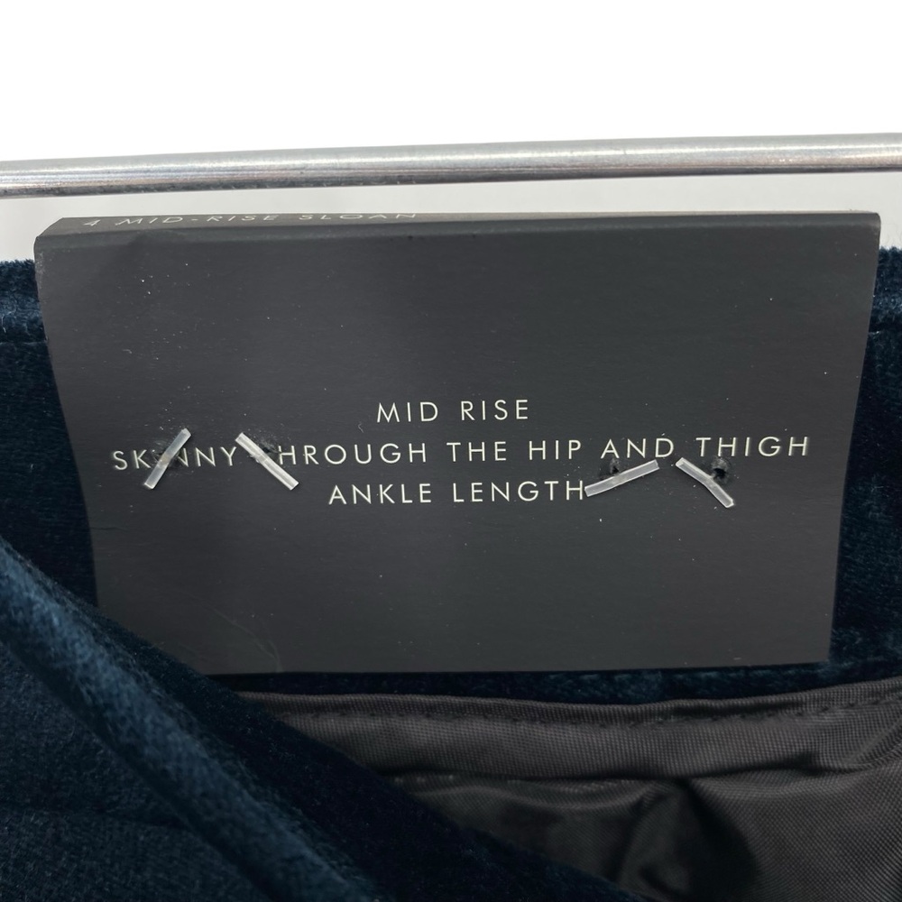 Banana Republic Women's Mid Rise Sloan Navy Blue Velvet Ankle Pants New - Picture 5 of 10